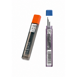 Etui de 12 mines Hi-polymer HB 0,5